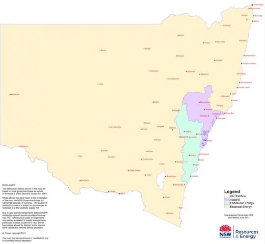 Nsw Electricity Distributors 