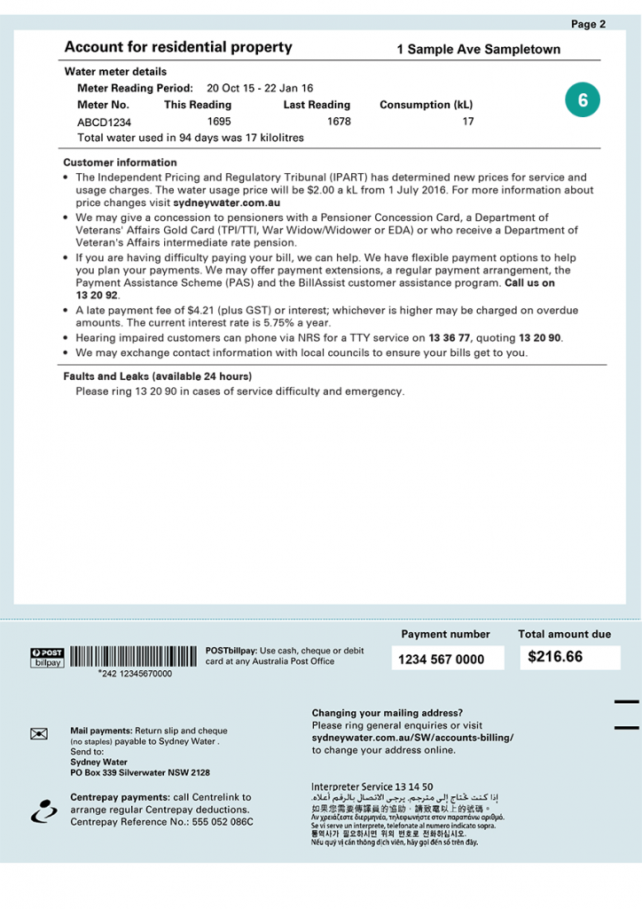 Water Rates in Sydney Guide to Sydney Water Canstar Blue