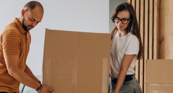 Couple Moving House