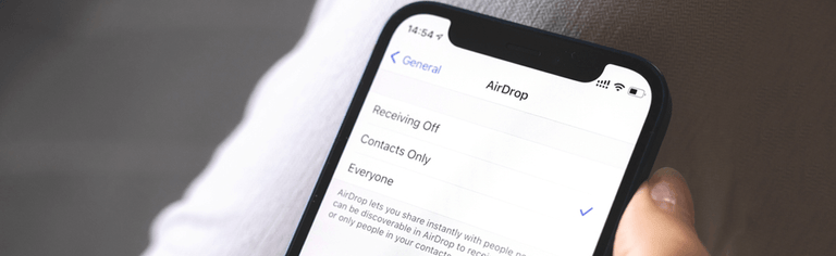 AirDrop on iPhone