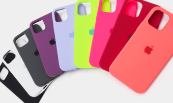 iPhone silicone cases in a range of colours