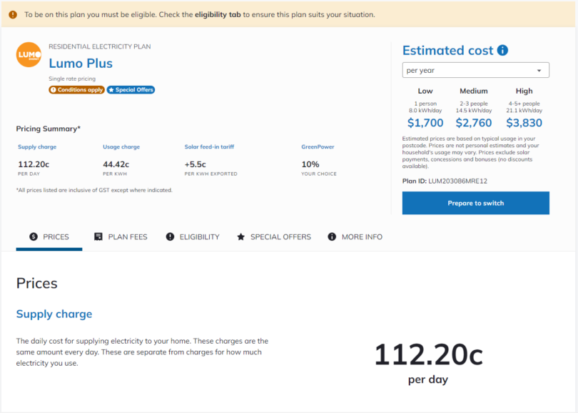 Understanding Energy Price Fact Sheets 