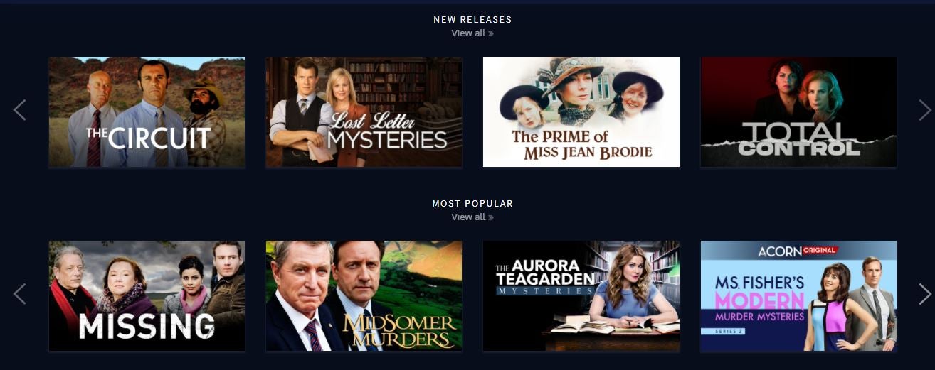 Acorn TV Review & Guide Prices, Features & Content Canstar Blue