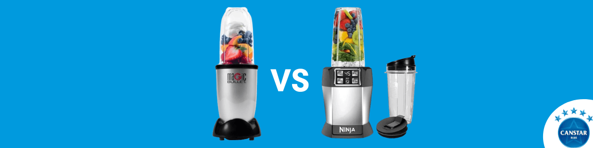 Ninja Nutri Ninja Pro vs Magic Bullet Blender MBR-1101 Side-by