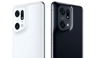 OPPO find X5 Pro in white and black