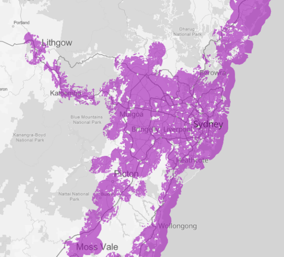 Telstra 5G coverage in Sydney