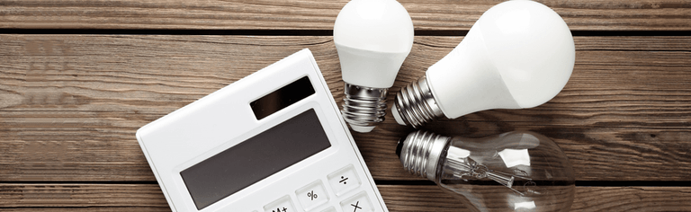 Light bulbs and calculator