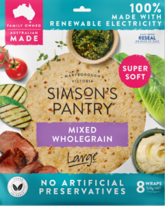 Simson's Pantry mixed wholegrain wraps