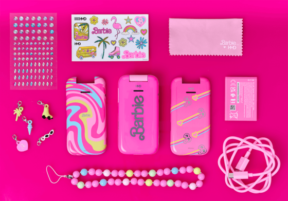 Barbie phone and accessories