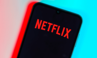 Phone plans with Netflix. Phone showing Netflix logo