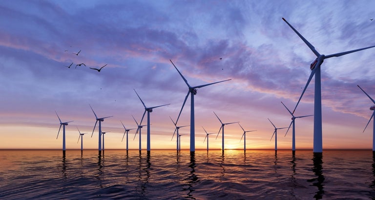 Wind turbines on water