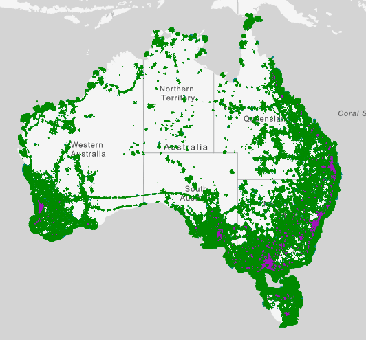 Telstra network coverage map