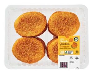 Coles Chicken Burgers